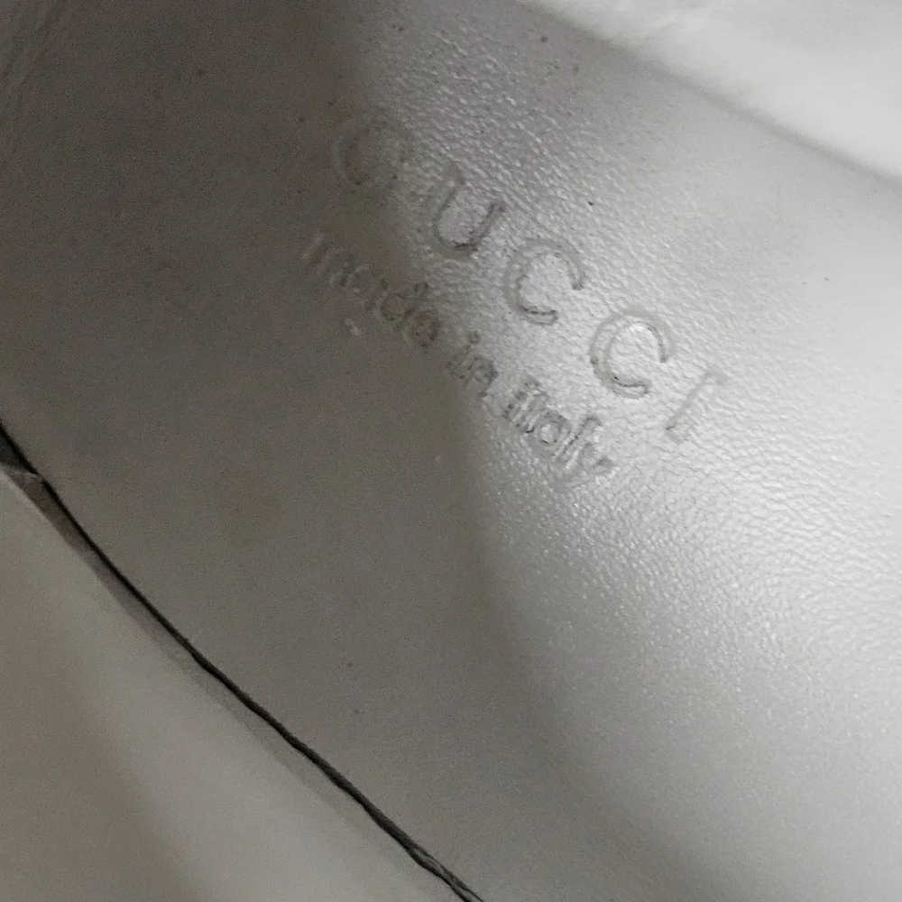 Gucci GG Monogram High-Top Leather Sneakers Size 14 - Picture 9 of 15